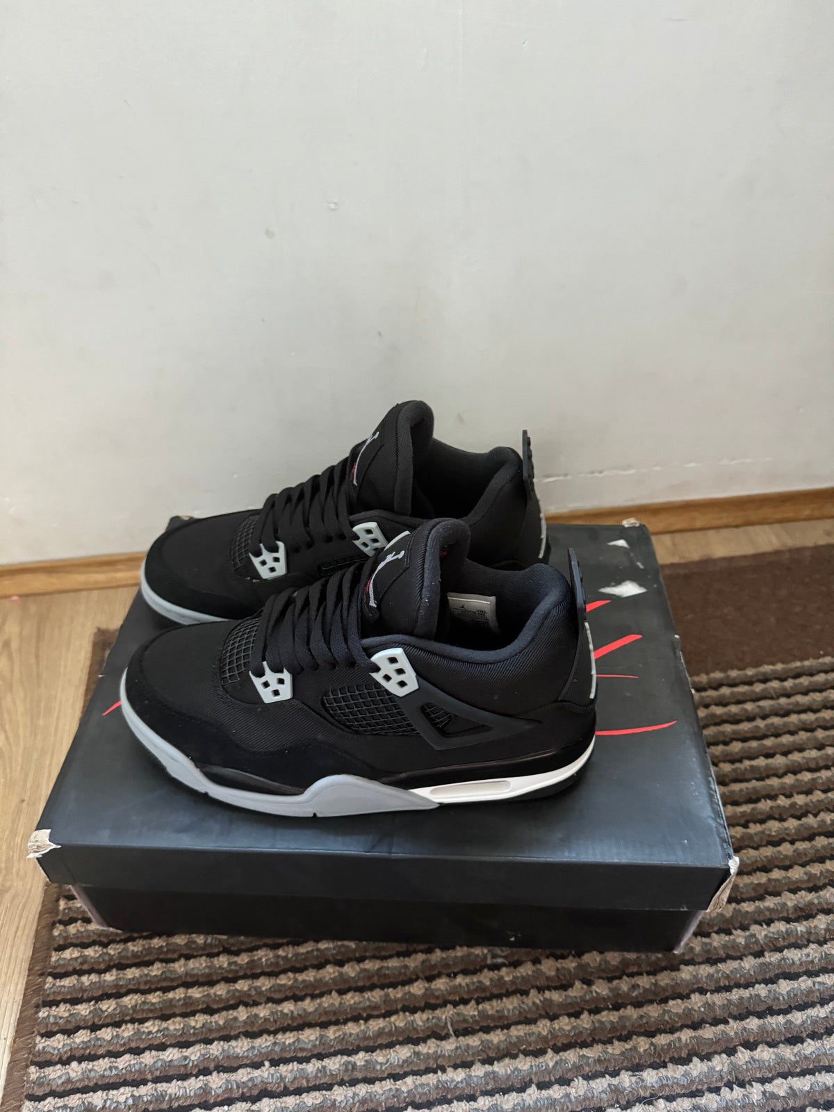 Jordan 4 Black Canvas Broj 45(Odmah dostupno)
